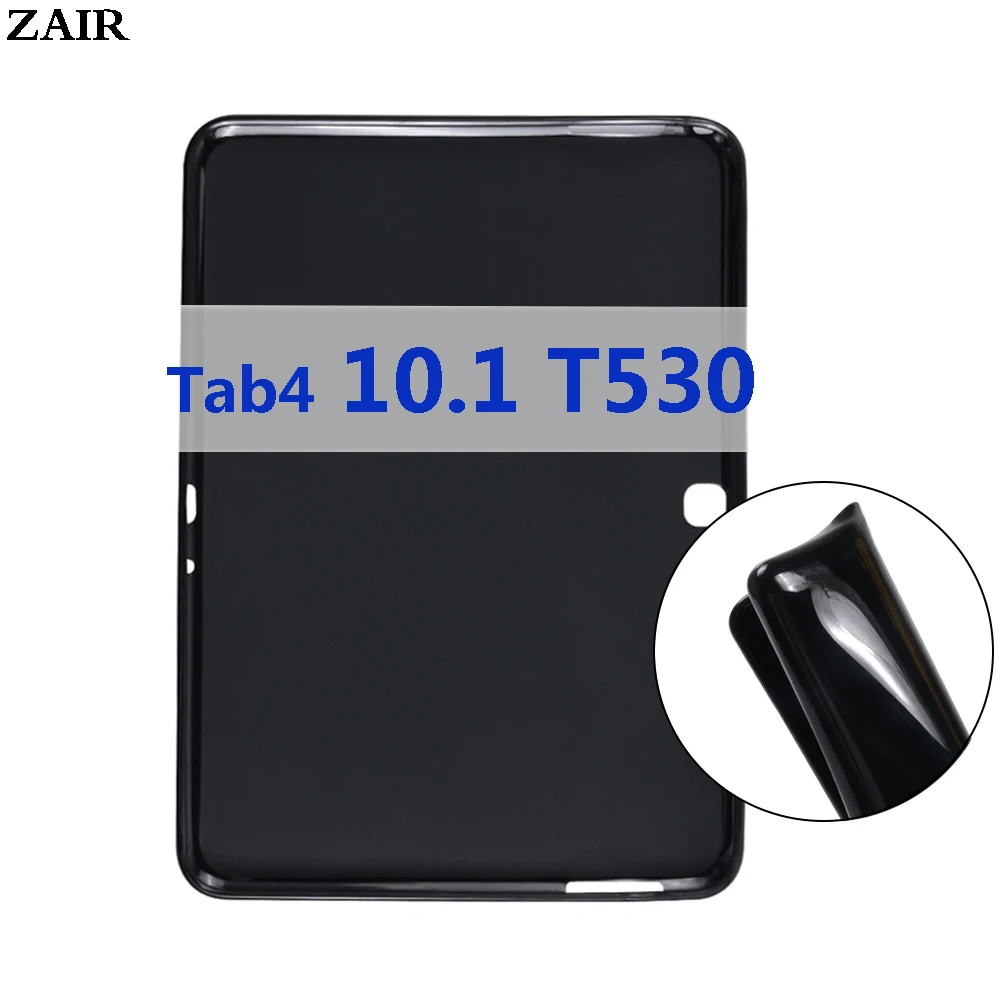 Tab4 10 1 чехол для Samsung Galaxy Tab 4 '' SM-T530 T531 T535 Гибкий Мягкий Силиконовый ТПУ