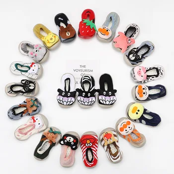 

Baby shoes cartoon animals bear Newborn Socks shoes Toddler First Walkers Kids Anti-Slip Boy Girl Fashion Indoor Shoes