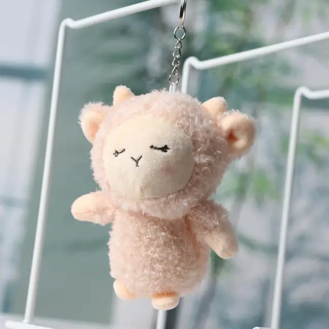 10cm Sheep Plush Toy Stuffed Doll Pendant Bag Animals Decorations Sheep Backpack Keychain Toys Children/GirlFriend Gift 4