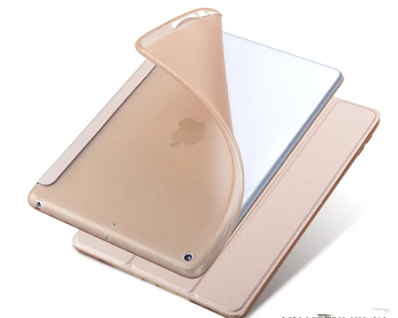 Для нового iPad 9,7 6-го поколения из искусственной кожи ультра тонкий чехол для смарт-телефона TPU мягкая оболочка для apple iPad 5th чехол для планшета/A1822