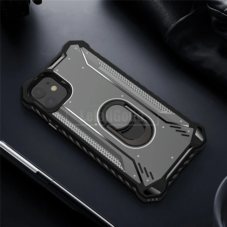 Роскошный чехол-держатель с металлическим кольцом для IPhone 11 Pro Max, чехол-броня, противоударный чехол-накладка для IPhone 8, 7, 6, 6s Plus, силиконовый чехол
