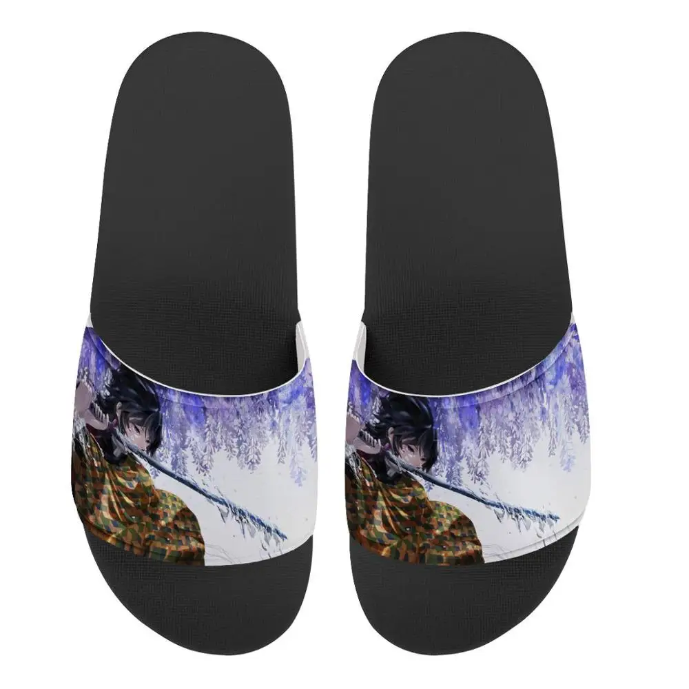 

Men Custom Pattern Slippers Anime Cartoon Print Summer Fashion Slide Sandals Outdoor Non-slip Beach Shoes Platform Flip Flops