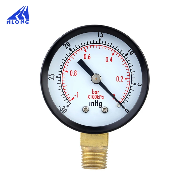 TS-50-1+ 1 0~-30 дюймы 0~-1bar 50 диаметр вакуумный манометр