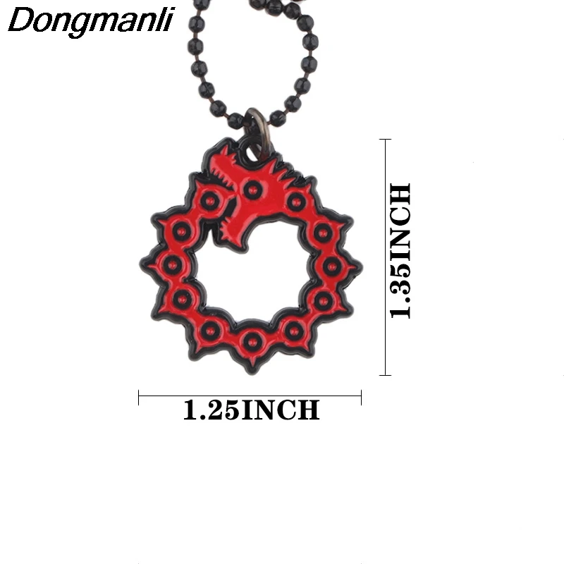 P4082 Dongmanli аниме семь мертвых грехов Подвески ожерелье s Декоративный металл ожерелье-чокер с медальоном болельщики подарки