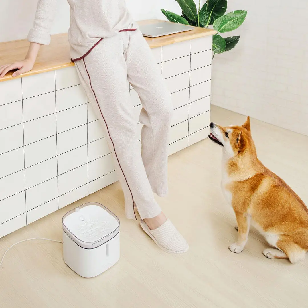 Xiaomi Mijia котенок щенок диспенсер для воды для домашних животных кошка Жилая Вода Фонтан 2L Электрический фонтан автоматический умный для собачьего питья чаша