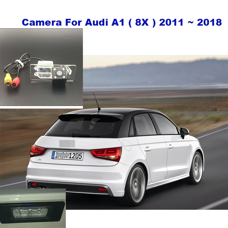 Yessun номерного знака автомобиля камера для Audi A1 8X 2011 ~ 2018 ночного видения заднего