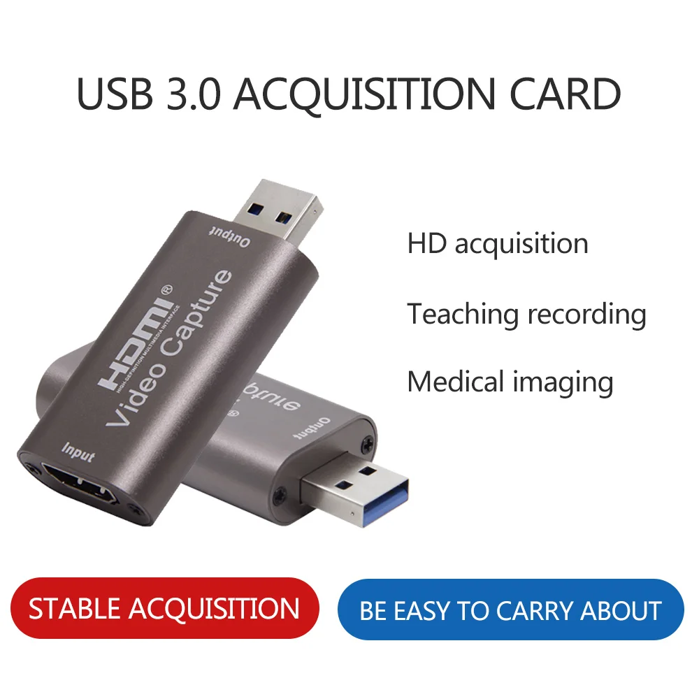 4K Карта видеозахвата USB 3 0 HDMI видео захватывающая коробка для PS4 игры DVD