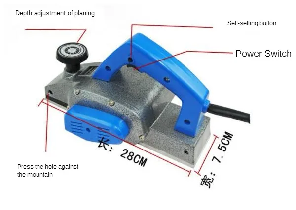 Мульти-Functionwood строгального станка машина 220V 1000W деревообрабатывающее оборудование