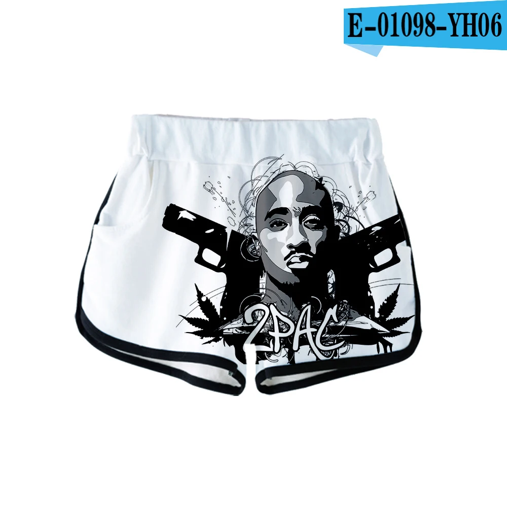 3D 2PAC новая одежда повседневные женские летние сексуальные шорты с 3D принтом Kawaii повседневные женские шорты Горячая Распродажа Большие размеры xxl - Цвет: YH06
