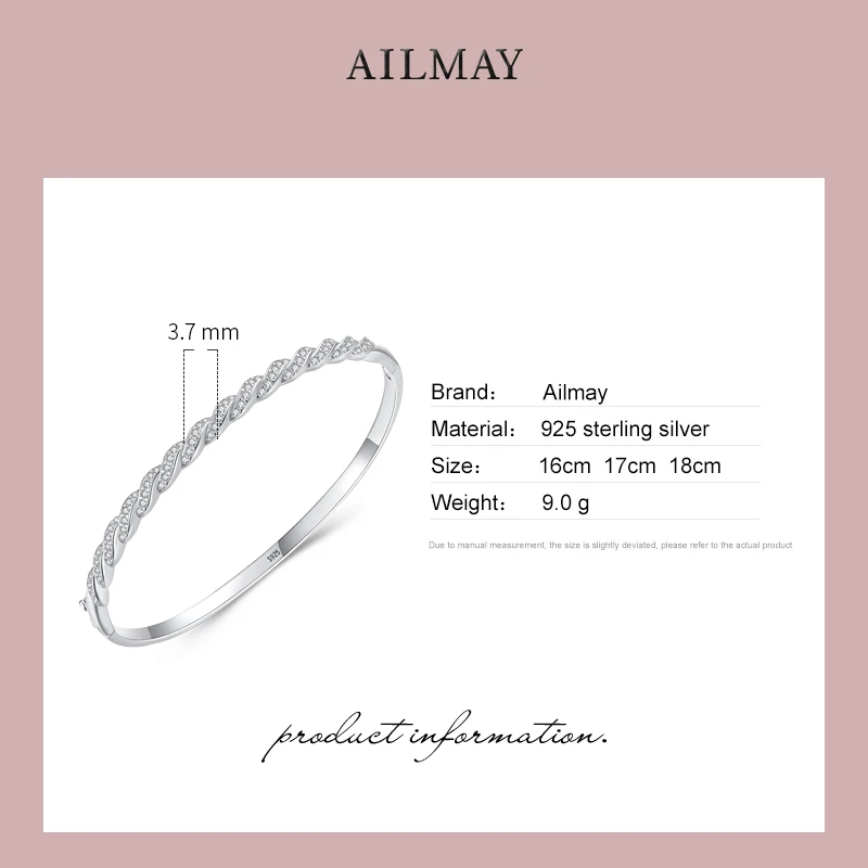 Bracciale Rigido Geometrico In Argento Sterling 925 Per Donna - Gioiello Minimalista E Moderno, Idea Regalo Per Compleanno O Festa Della Mamma