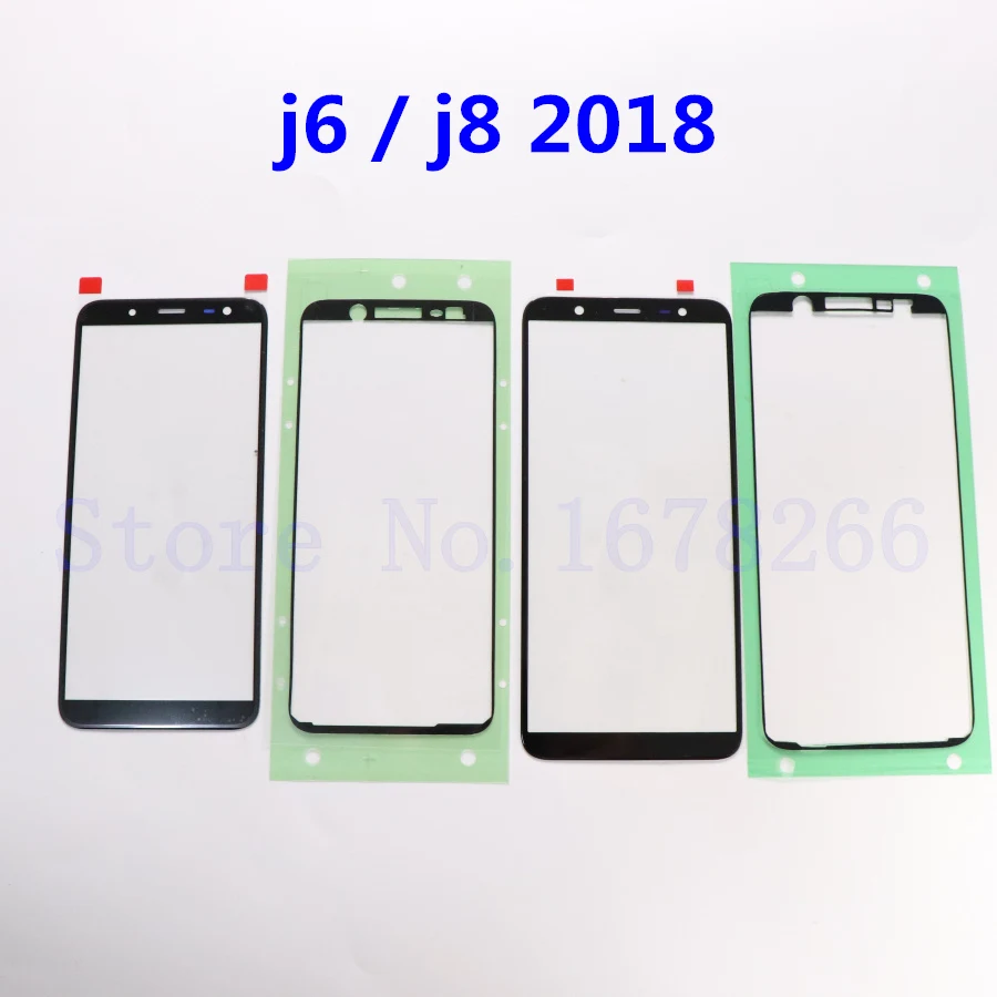 Сенсорный экран передняя стеклянная внешняя панель объектива для samsung Galaxy J6 J600 J600F J600G J600DS J8 plus J810 j810f