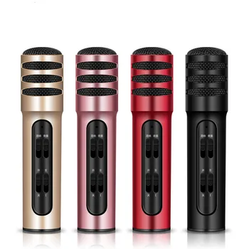 

Professional Microphone Dynamic Vocal Podcast Equipment Studio MIC Karaoke Home System with Earphone Mike Portable Mikephone