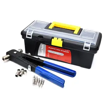 

464PCS Hand Nut Rivet Gun Riveter Rivnut Nutsert Kit M3-M8 Thread Riveter Rivet Tool Riveter Guns Riveting Kit Tool New