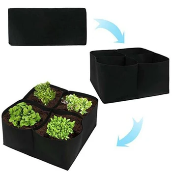 

1*Planting Bag Fabric Raised Plant Pocket Garden Bed Veg Flower Herb Succulent Grow Bag Outdoor 180cm/60cm