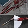 9Pcs/Set Miniature Paint Brush Kit Professional Sable Hair Fine Detail Art Model Tools FL 4
