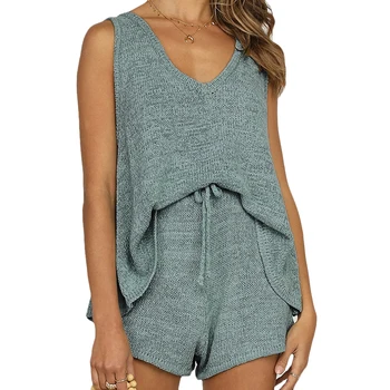 

VICABO Women's Set 2 pieces Sexy Vest and Shorts Summer Fashion 2020 Women clothing Casual Sets Ladies Clothes