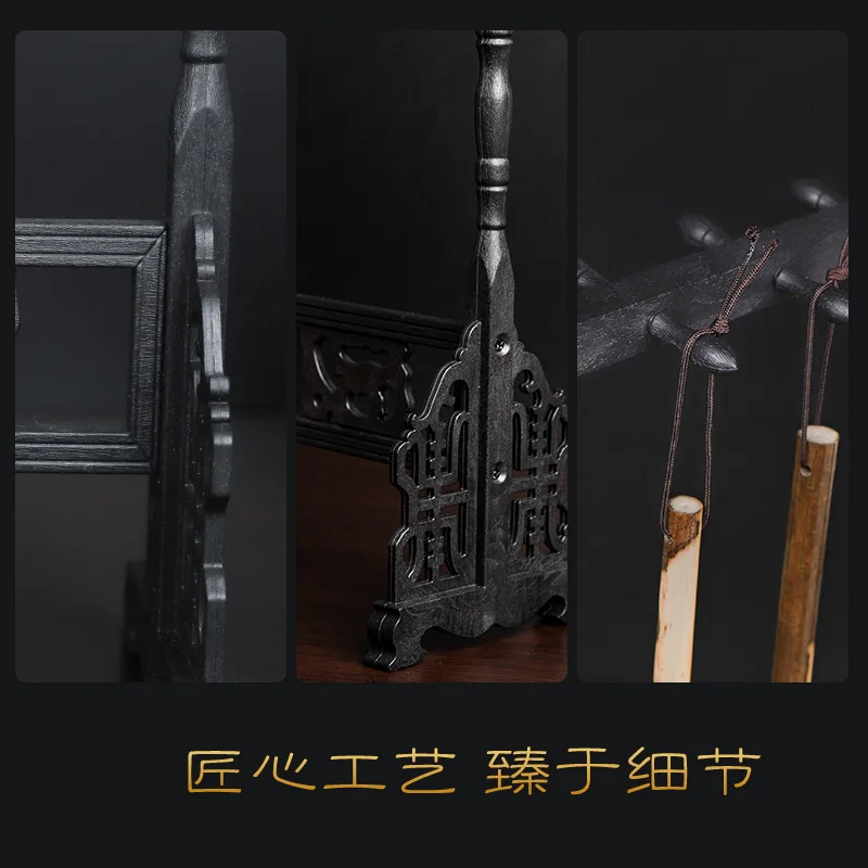Traditional Chinese Brush Holder Calligraphy Pen Holder Stand 12 Hook Plastic Brush Stand Hanging Pen Holder
