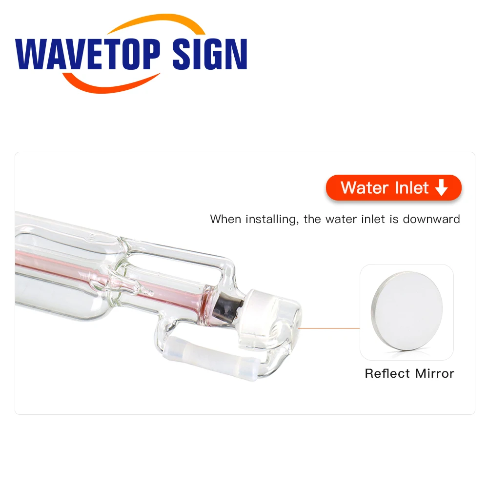 WaveTopSign 45 W 50 Co2 лазерной трубки Длина диаметром 700 мм. мм обновлен металлическая