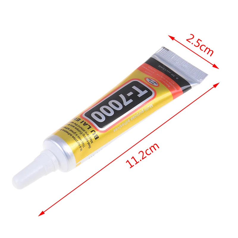 

T7000 15ml Multipurpose Adhesive Rhinestone DIY Phone Screen Frame Epoxy Resin Sealant Super Black Liquid Glue T-7000 Nail Gel