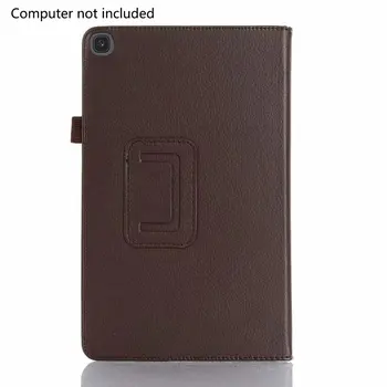 

Suitable For Samsung Tab A 10.1 T510 Tablet Protective Case T515 Litchi Pattern Leather Case Two-Fold Protective Case