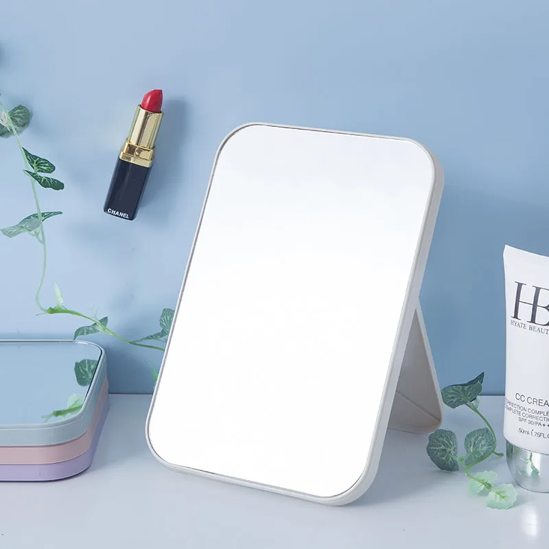 

Portable Foldable Makeup Mirror Large Square Single Side Cosmetic Mirror Easy To Use Simple Beauty Makeup Tool