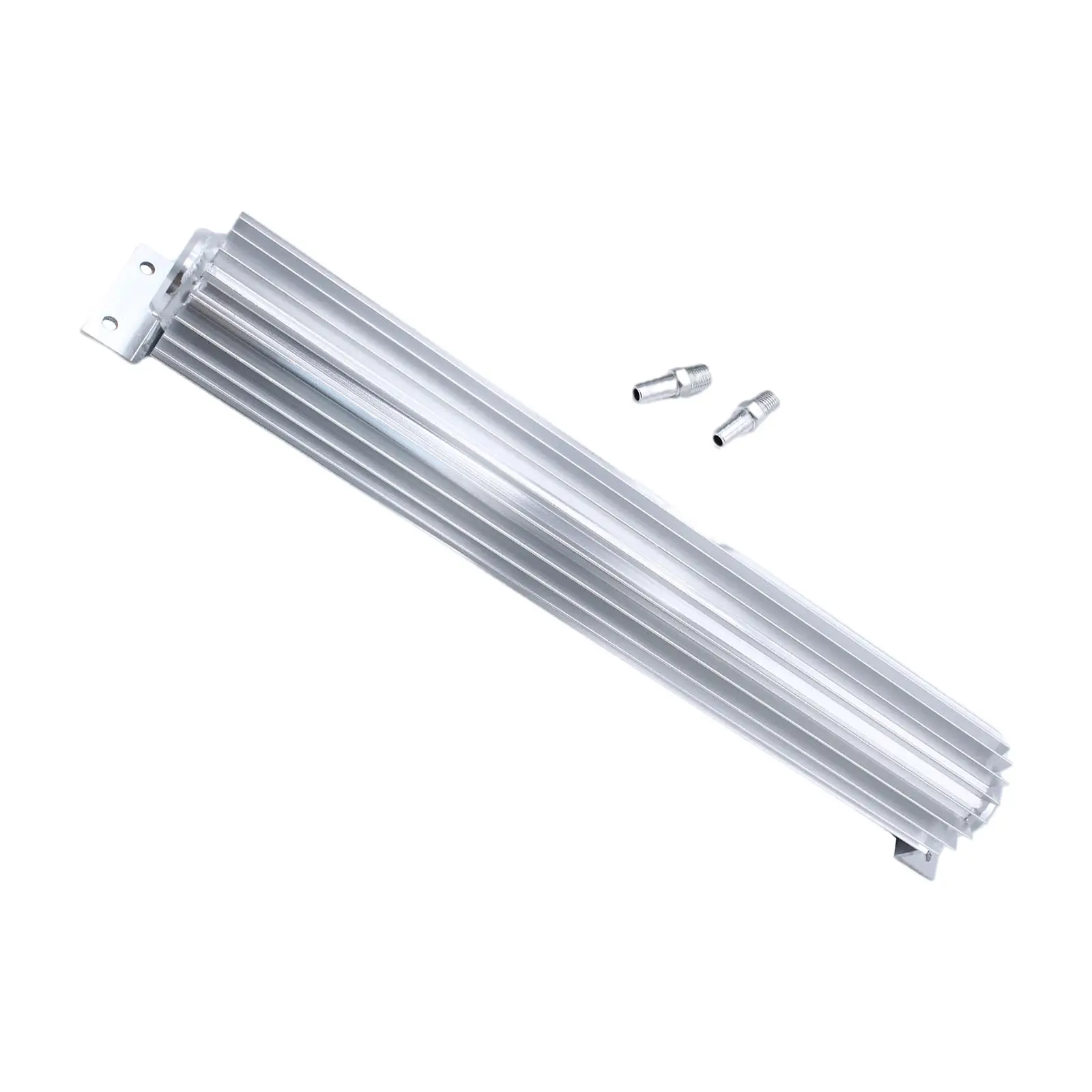 Transmission Cooler Fitting Tank Oil Cooler Dual Pass Finned Aluminum