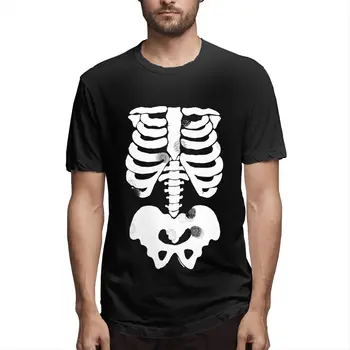

Print Tshirt Mens Summer Cotton T shirts X-ray Skeleton Bones Casual Loose Tee 2020 Man Fashion Sportswear Streetwear T shirts