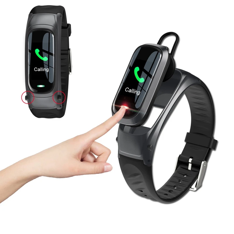 JABS B9 умный браслет Bluetooth наушники ответ на вызов Голосовое управление Умный Браслет фитнес-трекер для измерения сердечного ритма спортивные часы IP67 вода