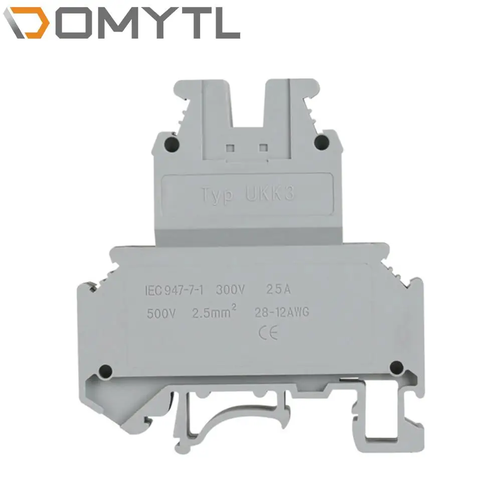 

5Pcs 2.5mm² Rail Type Voltage Quick Terminal Screw Universal Copper Block