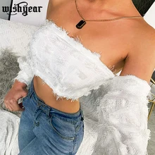 Sexy Slash Neck Lace Long Sleeve Crop Top Blouses Female 2020 Spring Sexy Off Shoulder Backless Shirts Casual Party Short Tops