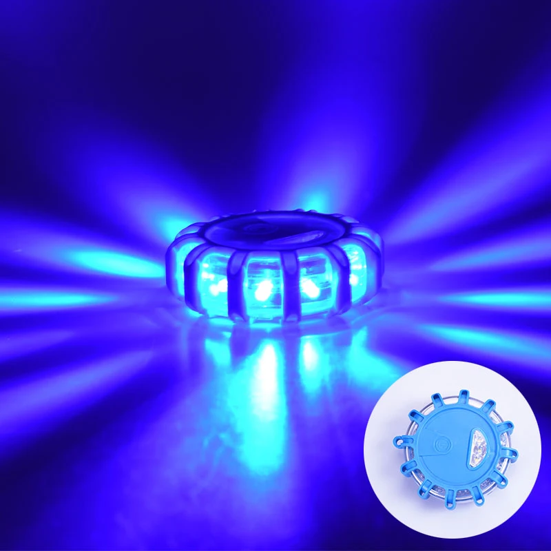 2pcs Emergency Roadside Safety Light IP44 LED Flashing Warning