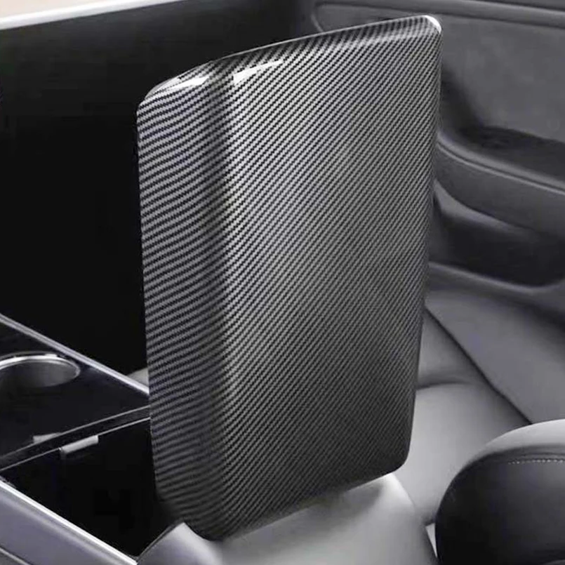 Запчасти для автомобиля машины интерьерная наклейка автомобильный подлокотник коробка декоративная наклейка заготовки модифицированные для Tesla модель 3 Аксессуары