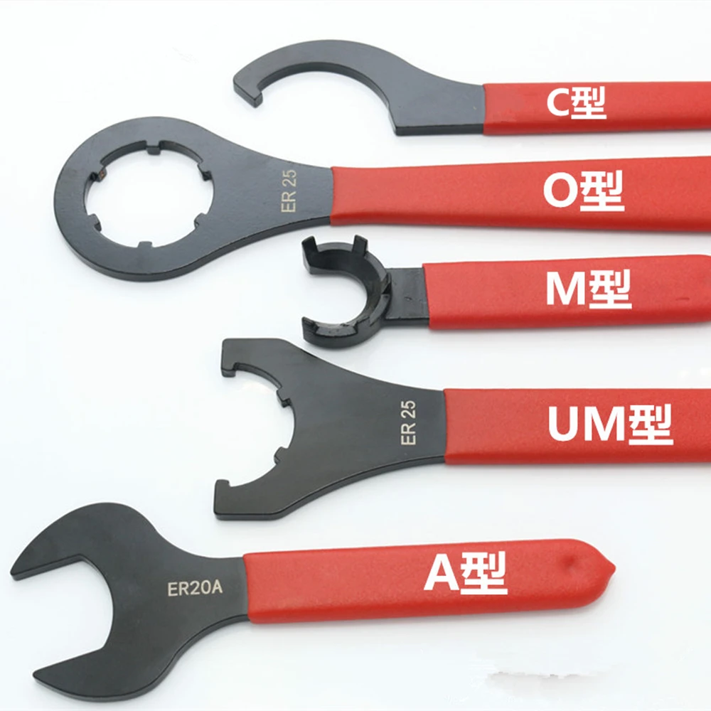 A/M/UM Type ER Collet Chuck ER8A/ER11A/ER16A/ER20A/ER25UM/ER32UM/ER40UM Nut Wrench CNC Milling Tool Lathe Tools ER Spanner