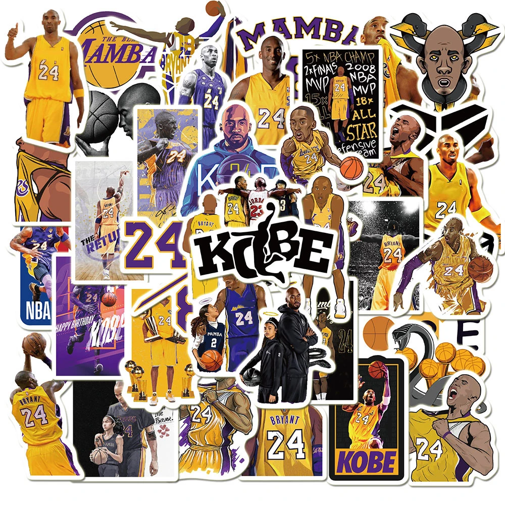 50 шт. наклейки Nba Kobe мультфильм Черная Мамба граффити наклейка рюкзак ПВХ