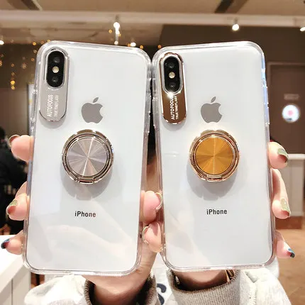 

Luxury Bling Glitter Finger Ring Holder Stand Phone Case For Huawei P30 Lite Pro P20 Lite Plus Mate20 10 Pro Soft TPU Back Cover