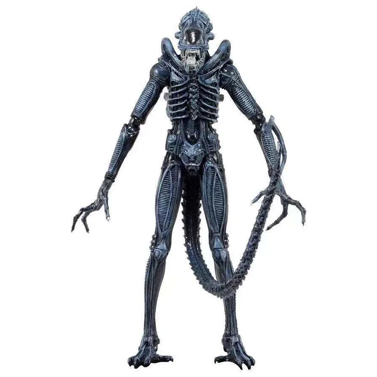 NECA специальная форма инопланетянин 2nd Wave 1979 прозрачный череп Солдат Синий специальная форма Мобильная фигурка Гараж Комплект