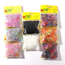 200/1000PCS Cute Girls Colourful Ring Disposable Elastic Hair Bands Ponytail Holder Rubber Band Scrunchies Kids Hair Accessories