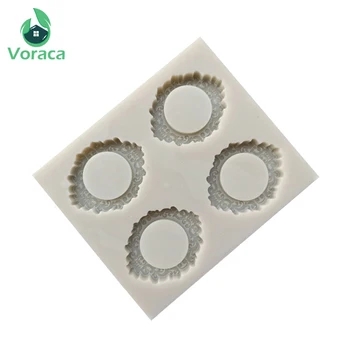 

Silicone Chocolate Gumpaste Cookie Mould Cake Fondant Mold Frame Sugar Crafts DIY Aromatherapy Plaster Decorating Baking Tools