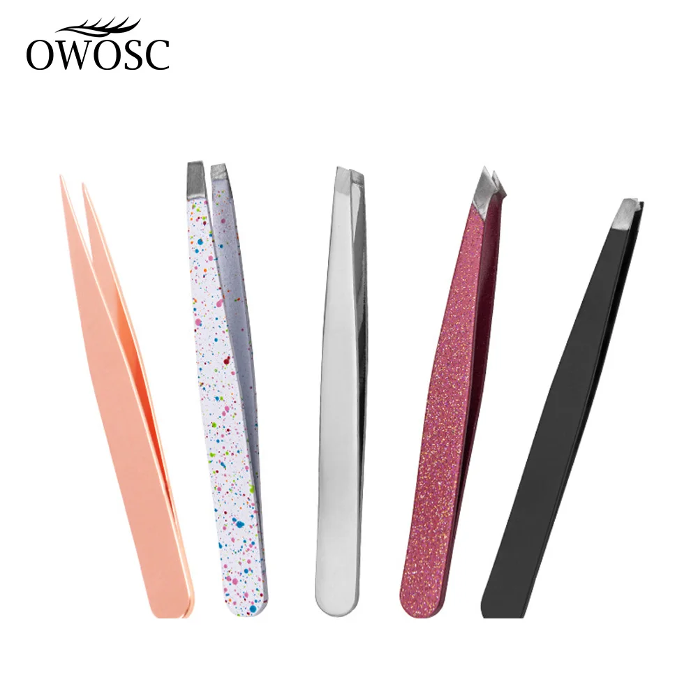 OWOSC 4 шт. оптовая продажа накладных ресниц Пинцет Нержавеющая сталь бровей