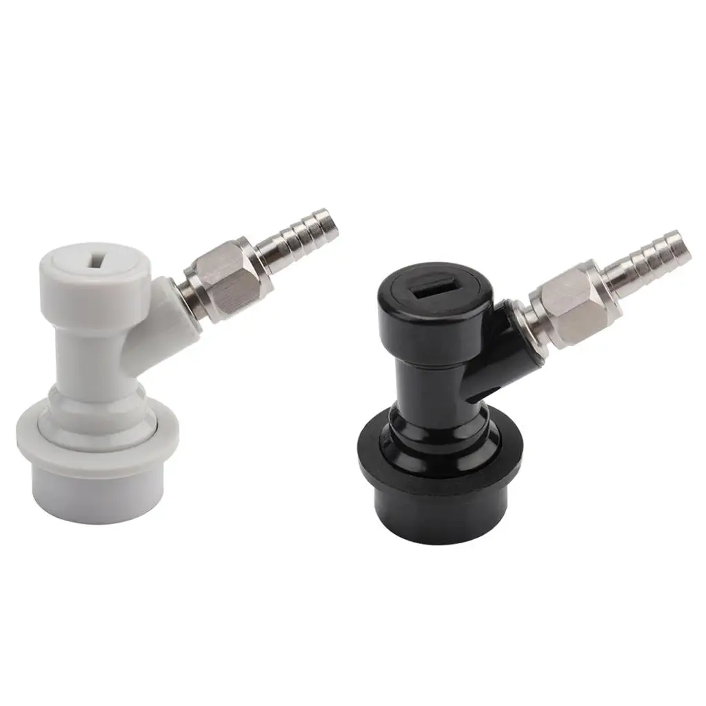 New Beer Keg Ball Lock Disconnect Dispenser Liquid Gas Connector Barbed/Threaded Mouth 1/4'' Beer Brewing