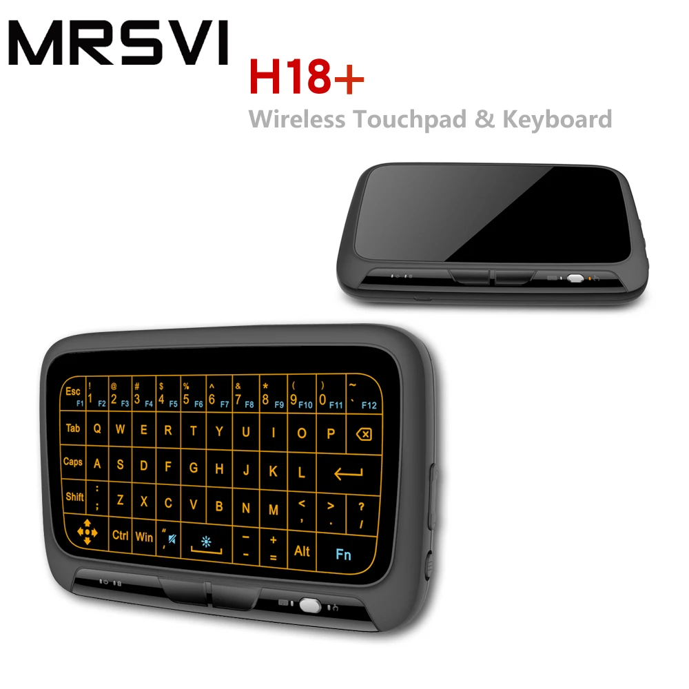 MRSVI новый дизайн H18 + полноэкранная сенсорная беспроводная клавиатура с тачпадом