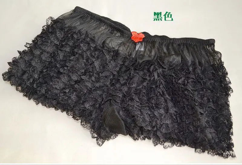 Women Ladies Lingerie Ruffled Lace Knickers Sexy Panties Women's Underwear Layered Underpants Clubwear Intimate White Black Pink