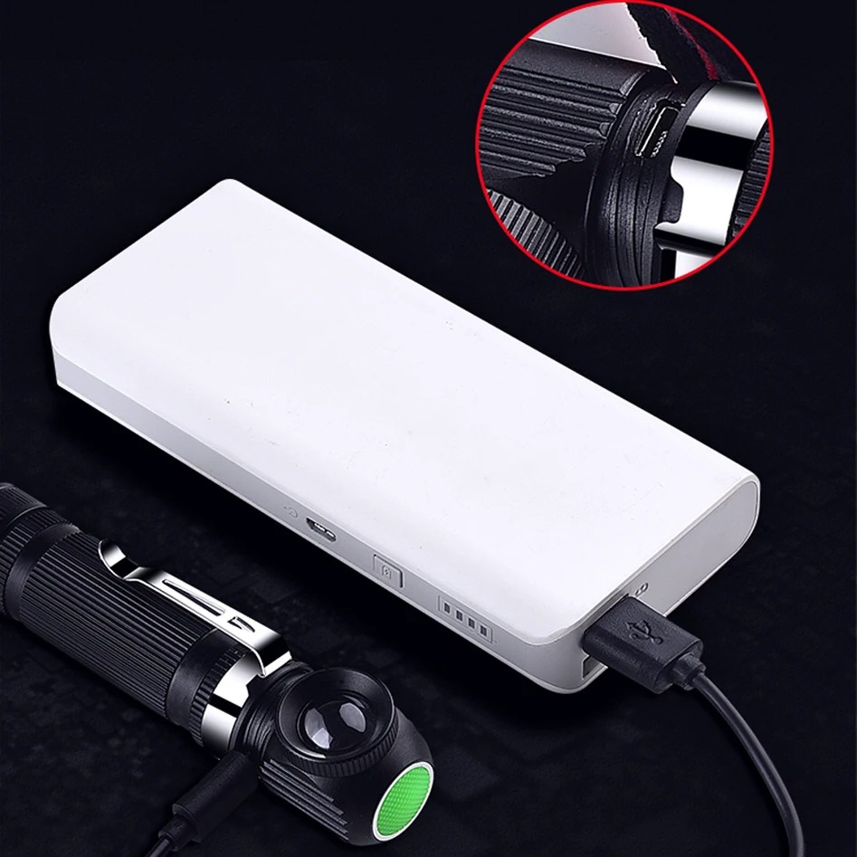 Head Flashlight Cob Headlamp Severe Cold 1000lm LED Headlamp USB Rechargeable 18650 Headlight Magnetic Tail Head Torch With Power Indicator Flashlight