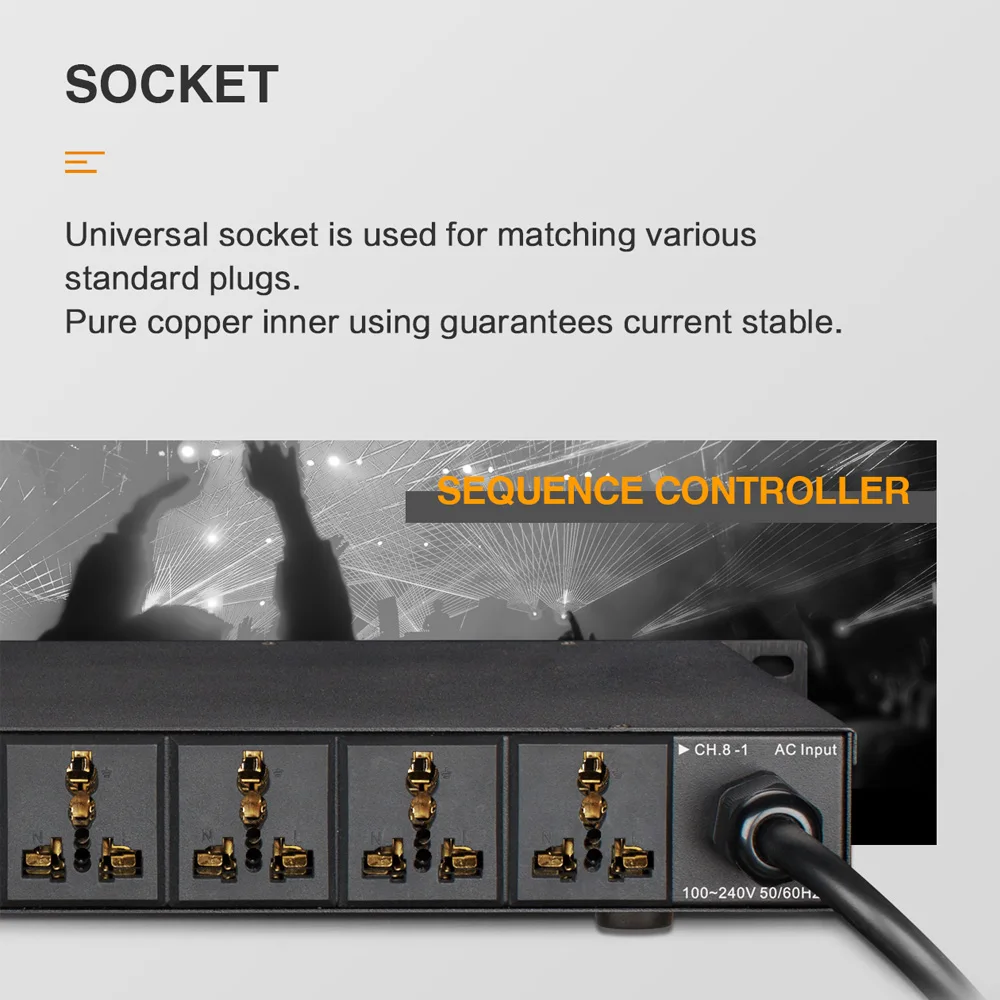 Lannge T 1300 8 channel Intelligent Power регулятор последовательности универсальный контроллер с