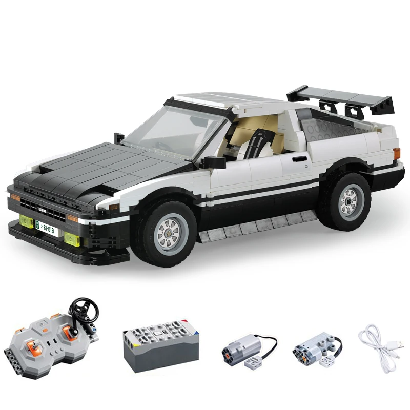 

1234pcs City Remote Control Racing Car Building Blocks Fit lepines Technic AE-86 Drift Racing Car Bricks Children Toys Gift