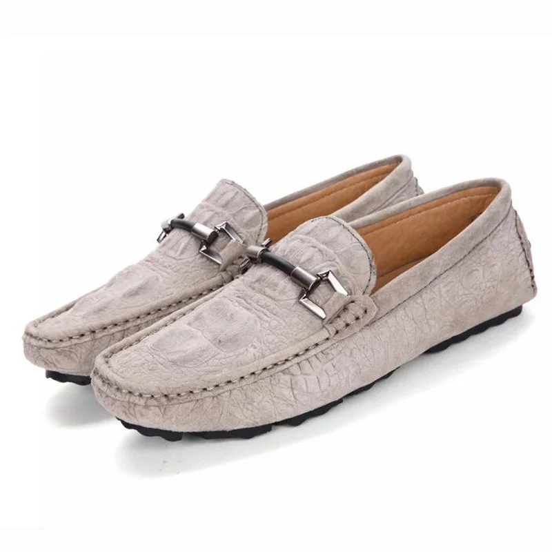 

2019 Fashion Men Casual Shoes Brand Leather Men Loafers Moccasins Slip On Men's Flats Male Driving Shoes Size 38-46