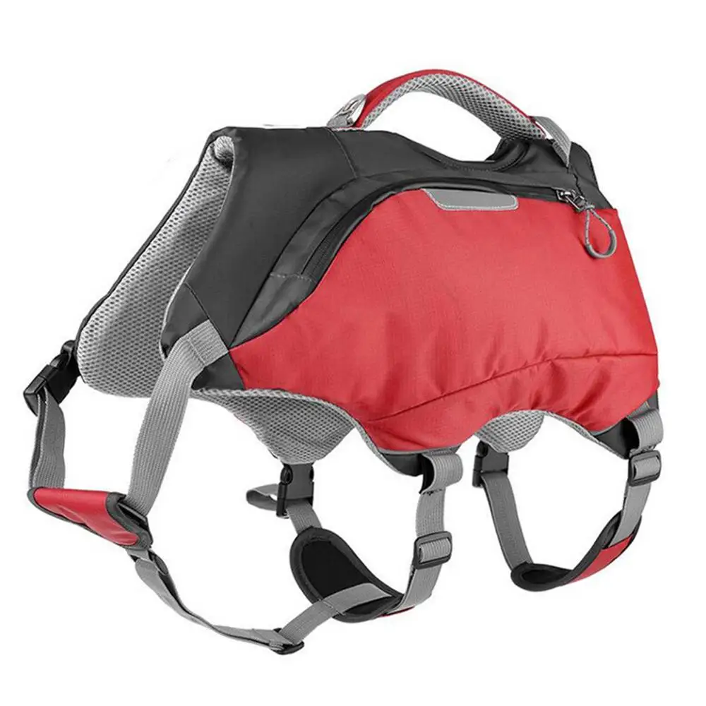 

New Dog Life Jacket and Backpack Vest for Swimming Large Pet Float Coat Swimsuits for Camping Swiming Traveling Boating