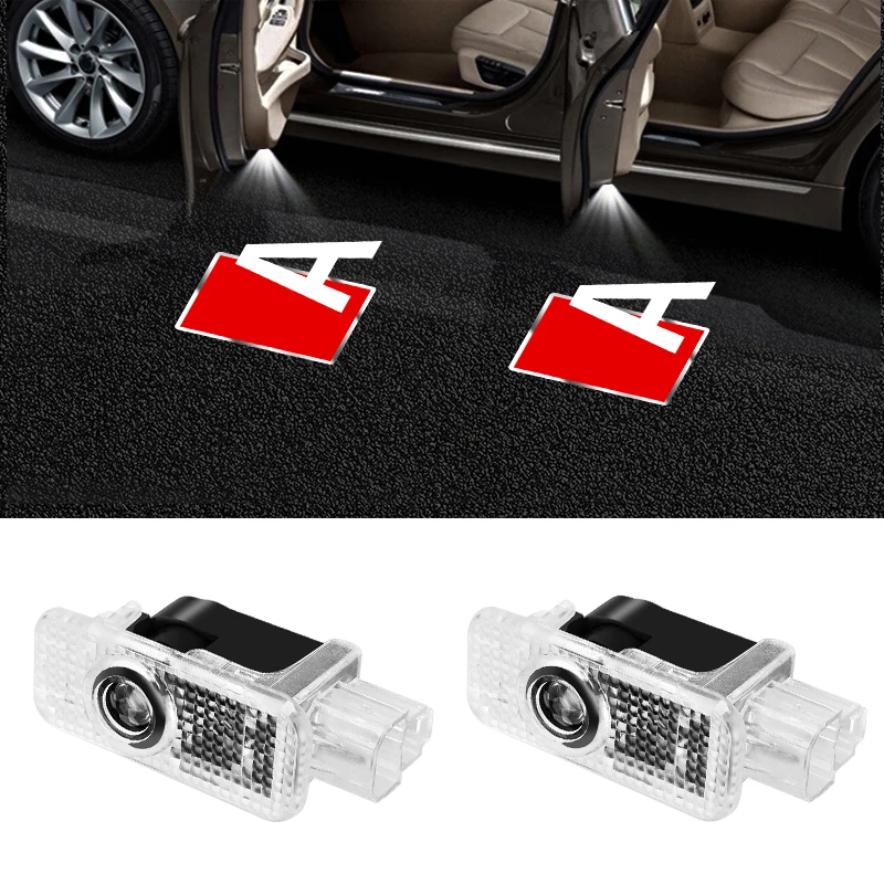 2X LED Car Door Light Projector Shadow Ghost Lamp For AUDI A1 A3 A4 B5 B6 B7 B8 B9 A5 C5 A6 C6 C7 S3 S4 S5 S6 A7 A8 Q2 Q3 Q5 Q7 |