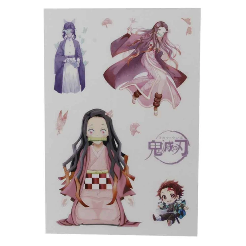 Аниме Demon Slayer: Kimetsu No Yaiba стикер игрушка Мода DIY мультфильм цвет Васи лента Бумага рука счет Стикер Украшение