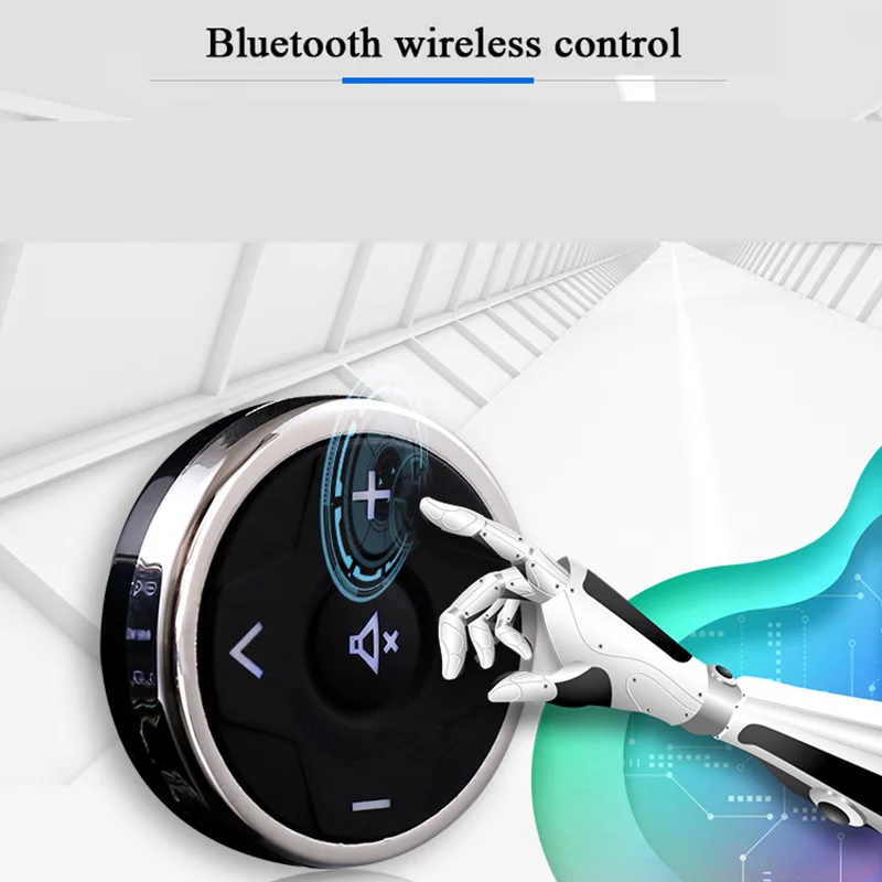 

Universal Wireless Car Steering Wheel Controller 10 Key Music Dvd Gps Navigation Steering Wheel Radio Remote Control Buttons Bla